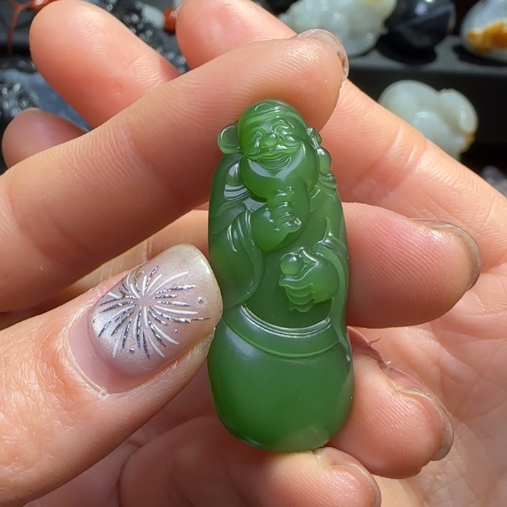 和田玉吊坠(不含链)未镶嵌用****6