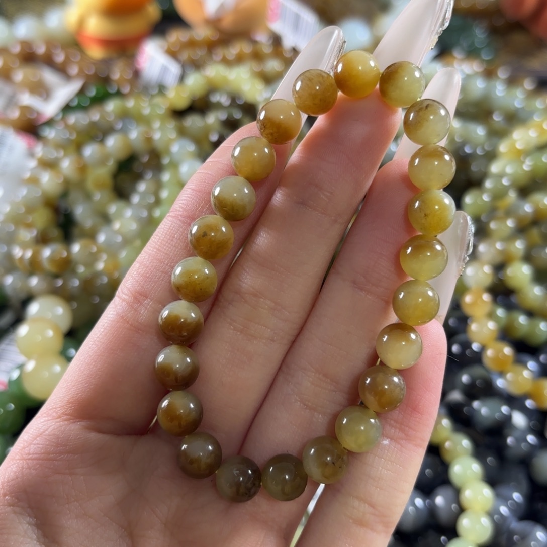 和田玉未镶嵌手链382