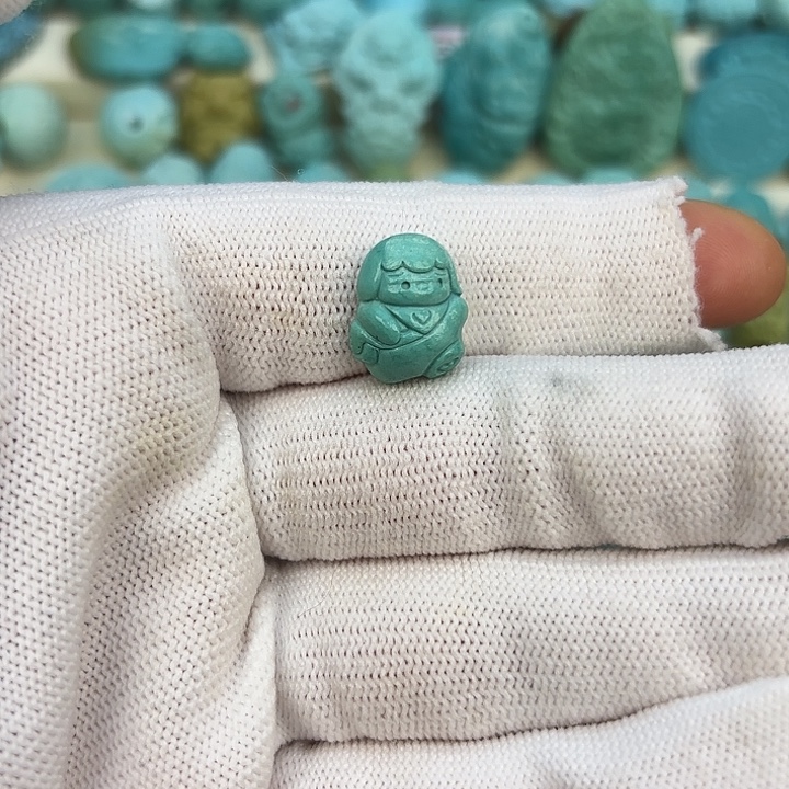 绿松石未镶嵌挂件