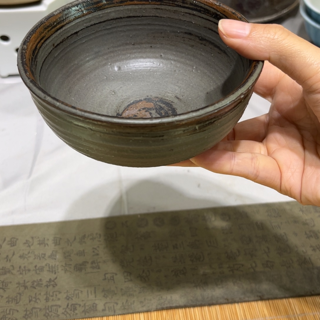 瓷景德镇粗陶复古盘碗微瑕，2