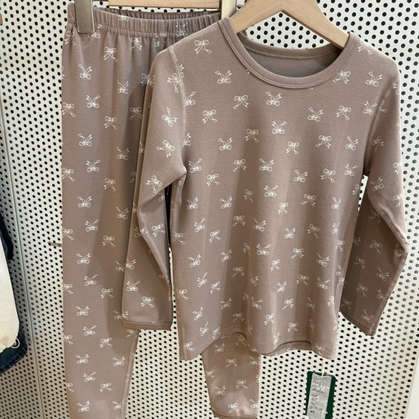 2144儿童蝴蝶结满印家居服