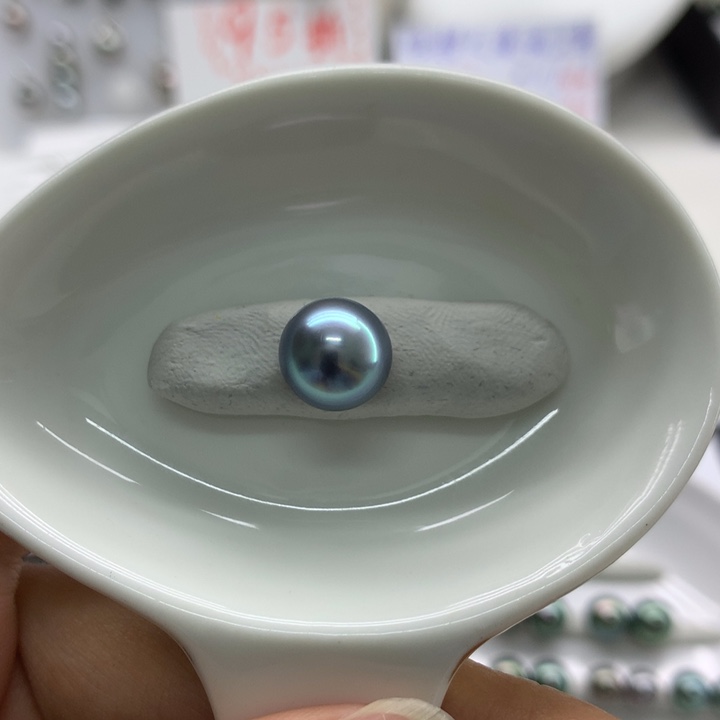 海水珍珠裸珠天空蓝-星星