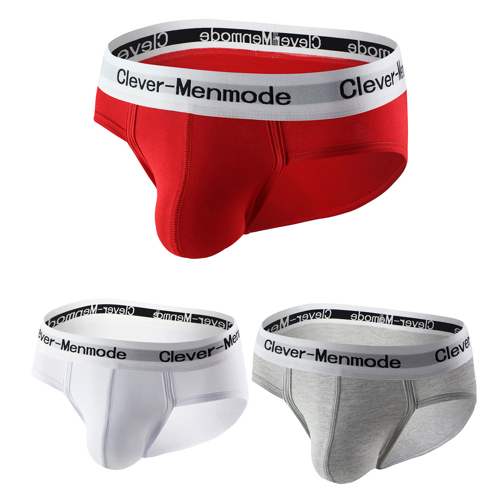 CLEVER -MENMODE男士三角裤低腰运动内裤舒适透气短裤衩底裤青年