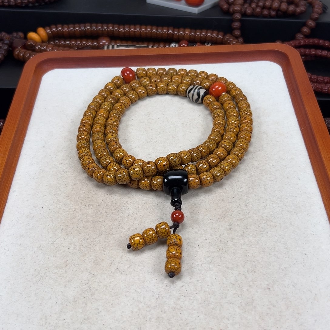 刺***牙星月菩提吊坠星月菩提子