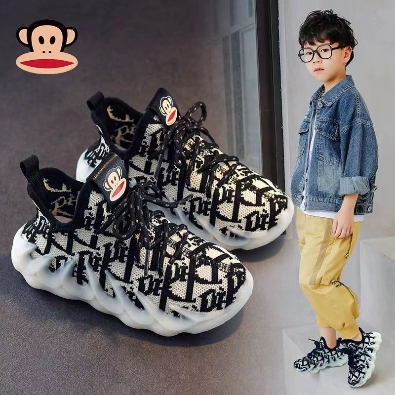 3094大嘴猴儿童运动鞋男童椰子鞋夏季新款八爪透气网面女童跑步鞋