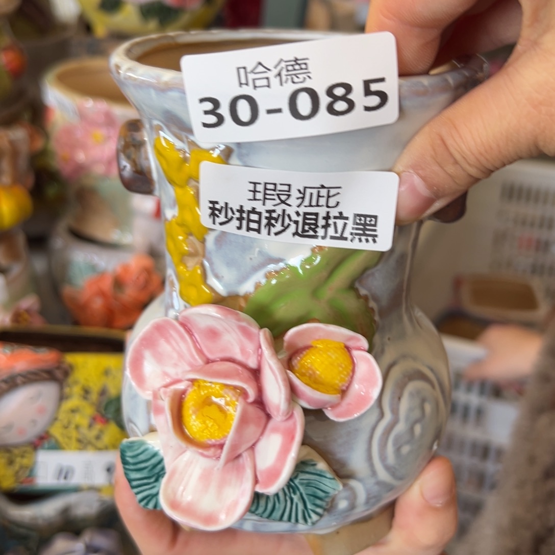 瑕疵3085 多肉花盆，满20发货爱退款拉黑