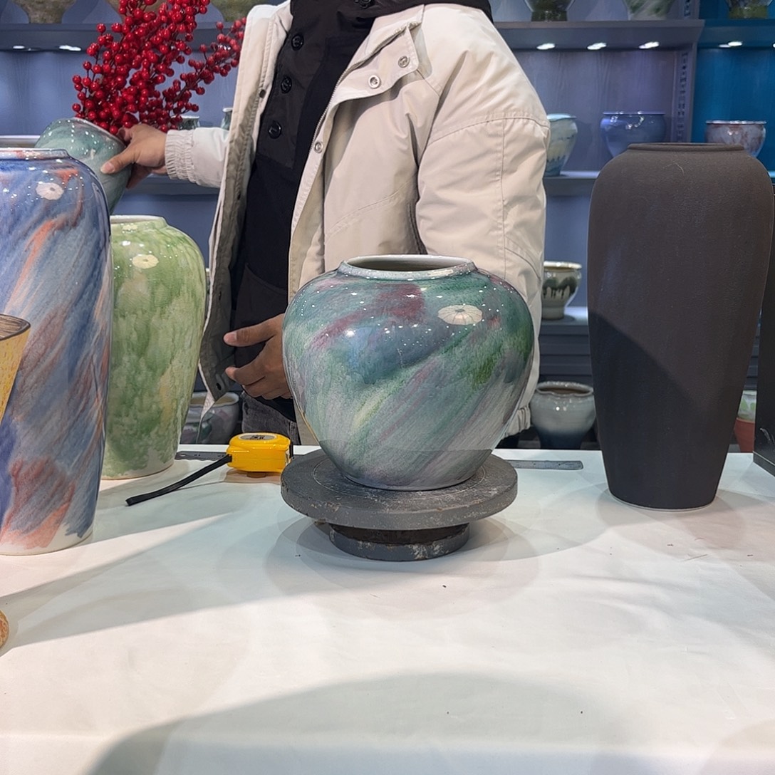 摆件陶景德镇陶瓷花瓶