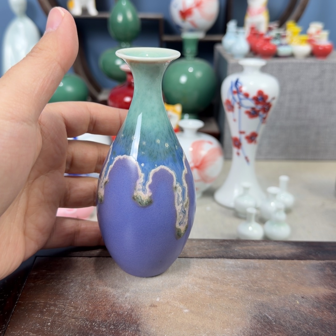 陶瓷手工小花器摆件