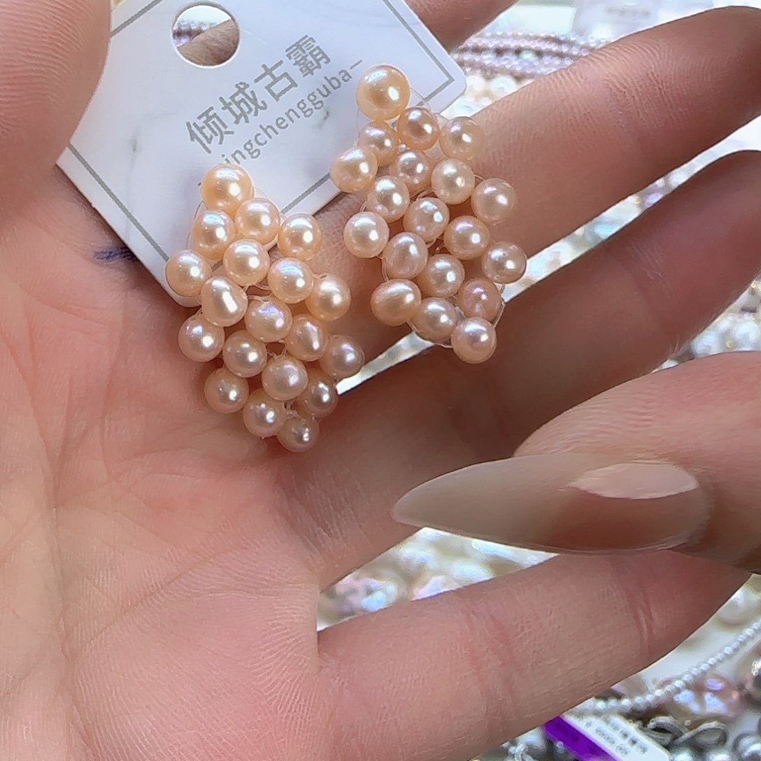 银S925镶嵌项链定制723淡水珍珠