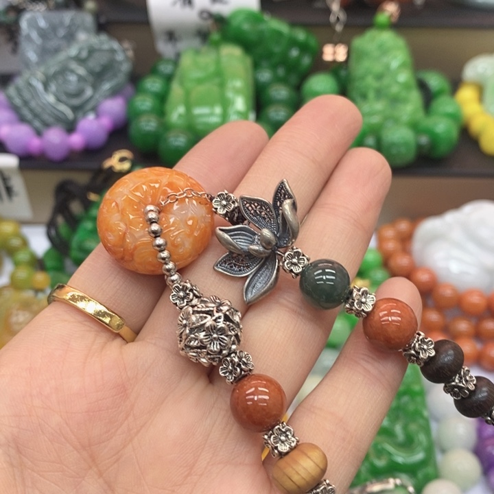 翡翠未镶嵌颈饰手链54