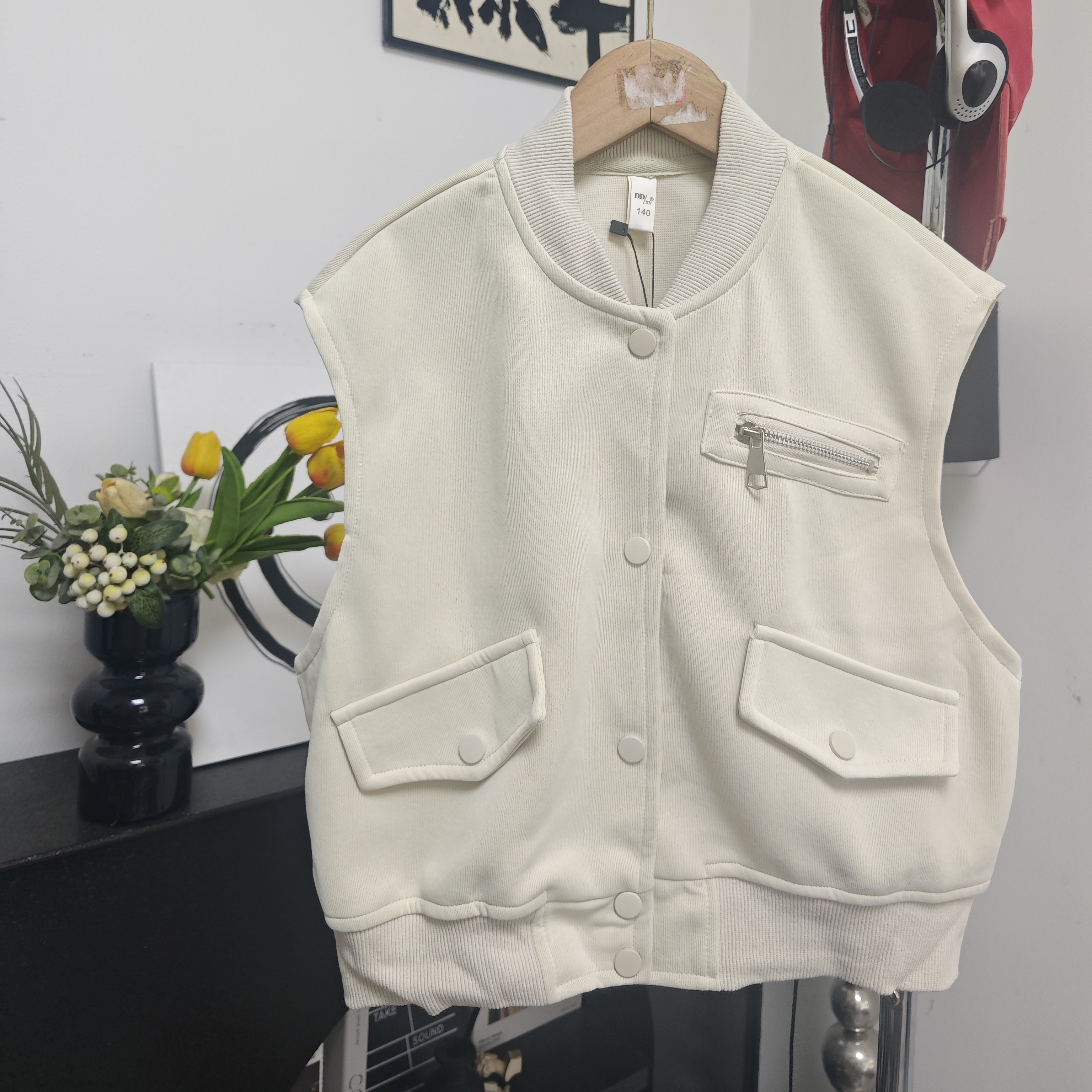 男女童韩系工装外穿马甲