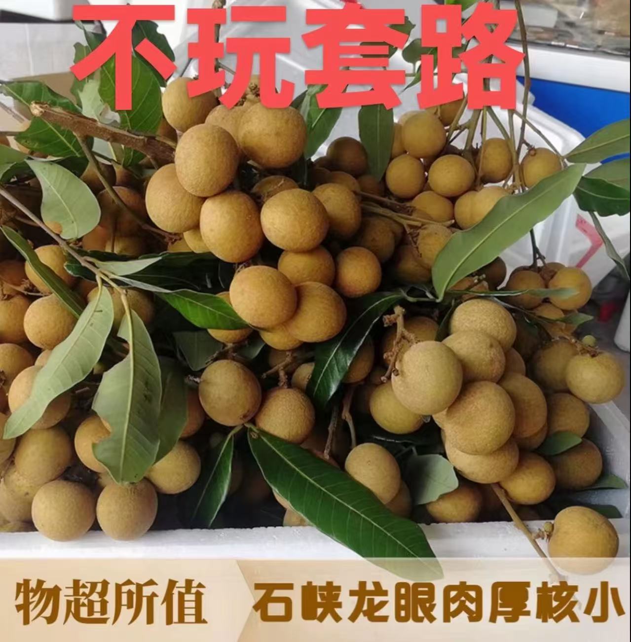 【顺丰/京东】石硖龙眼带箱五斤桂圆肉厚清甜当季水果
