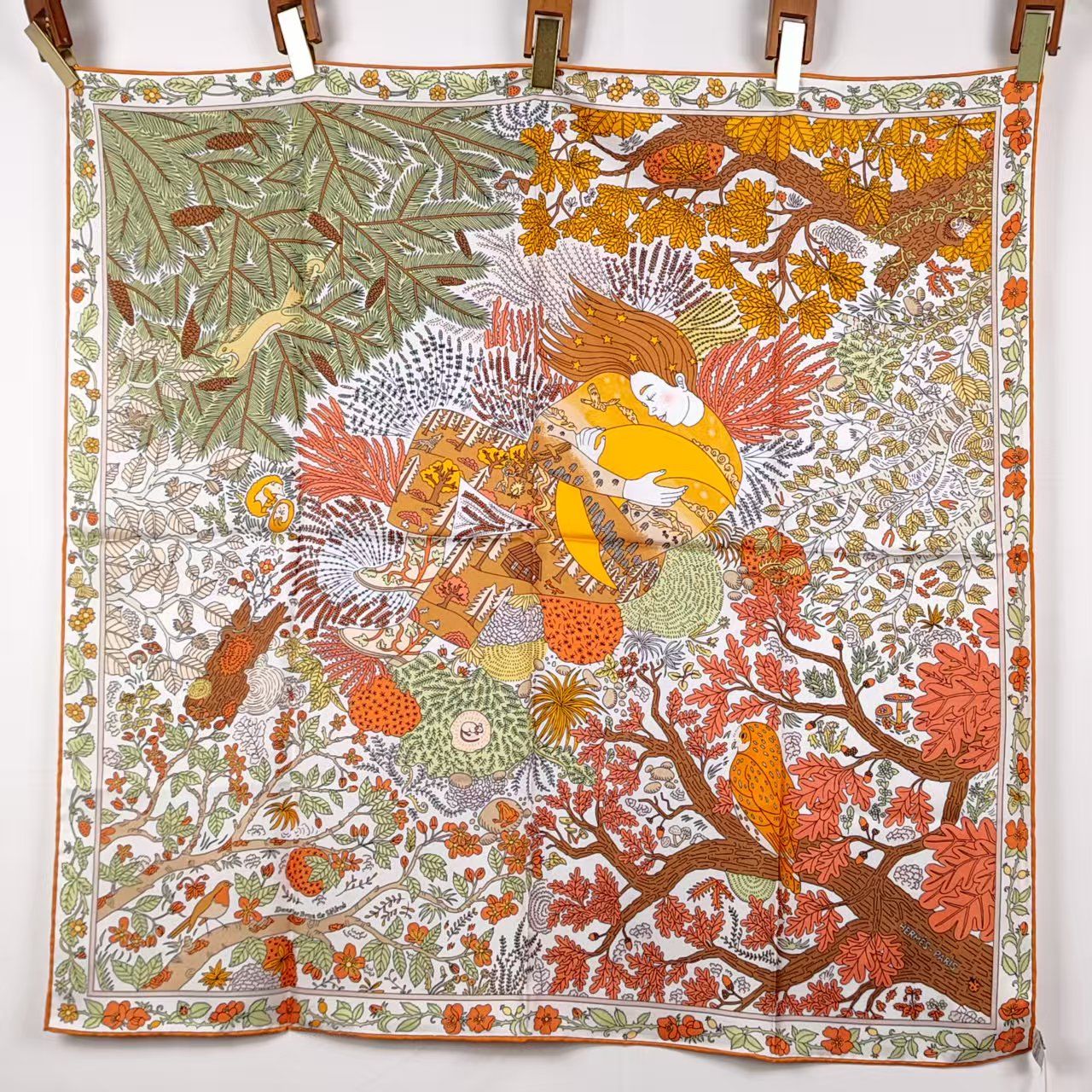 99新 Hermes/爱马仕 海囤J/爱马仕丝巾/140*140/my51272