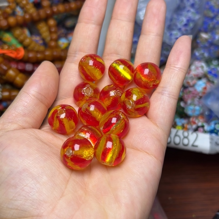 琉璃非金属2843   国产箔珠一颗