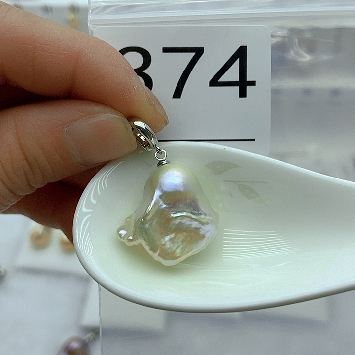 淡水珍珠颈饰银S925镶嵌