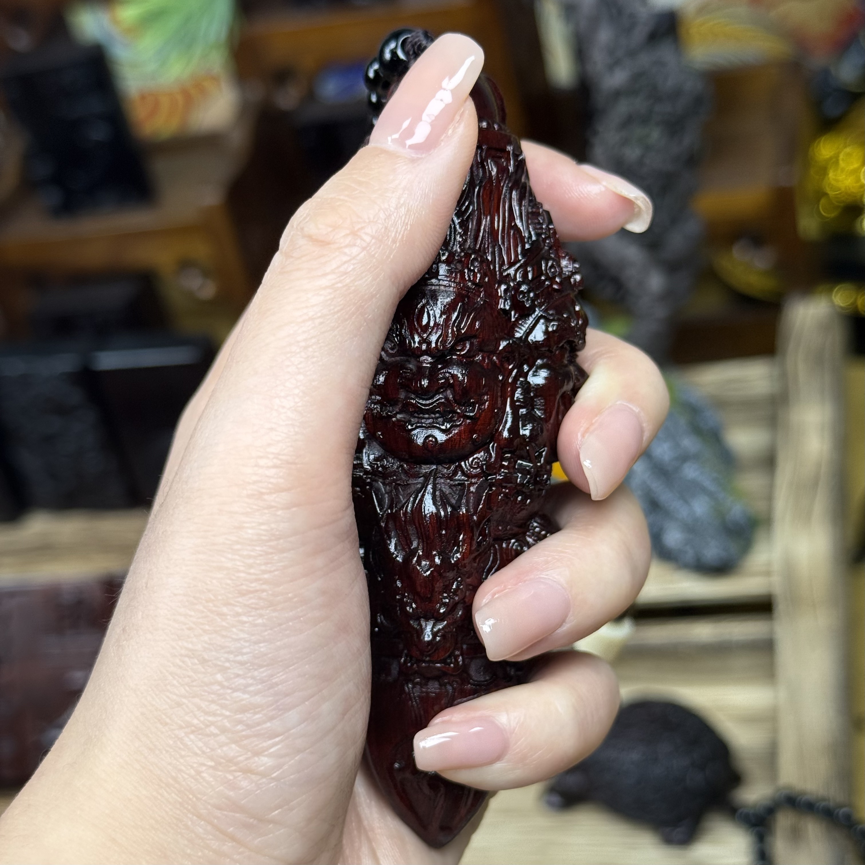 手把件檀木精美件降魔杵霸气4