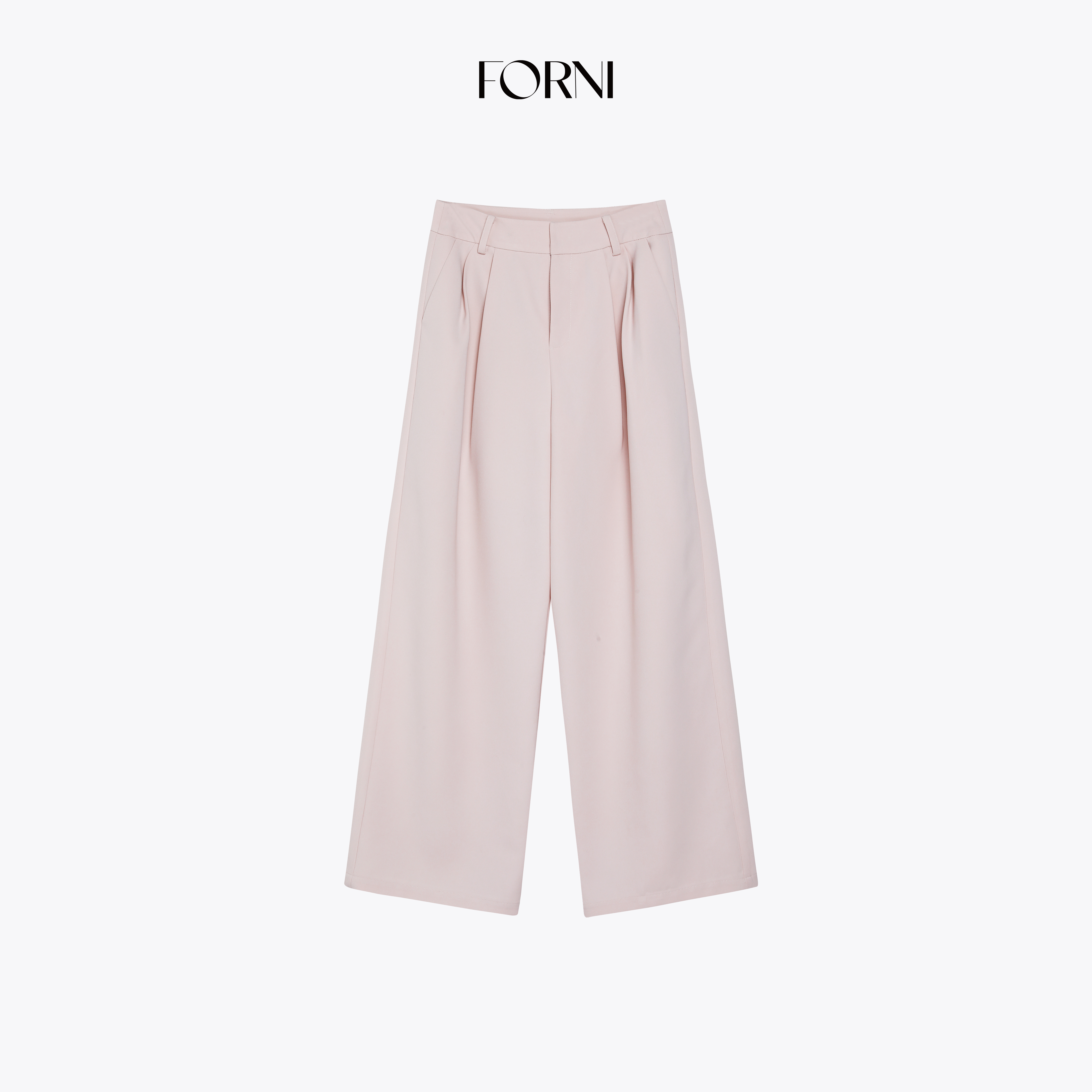 FORNI 风格构架师 万能搭阔版意式一字腰垂感直筒西装裤