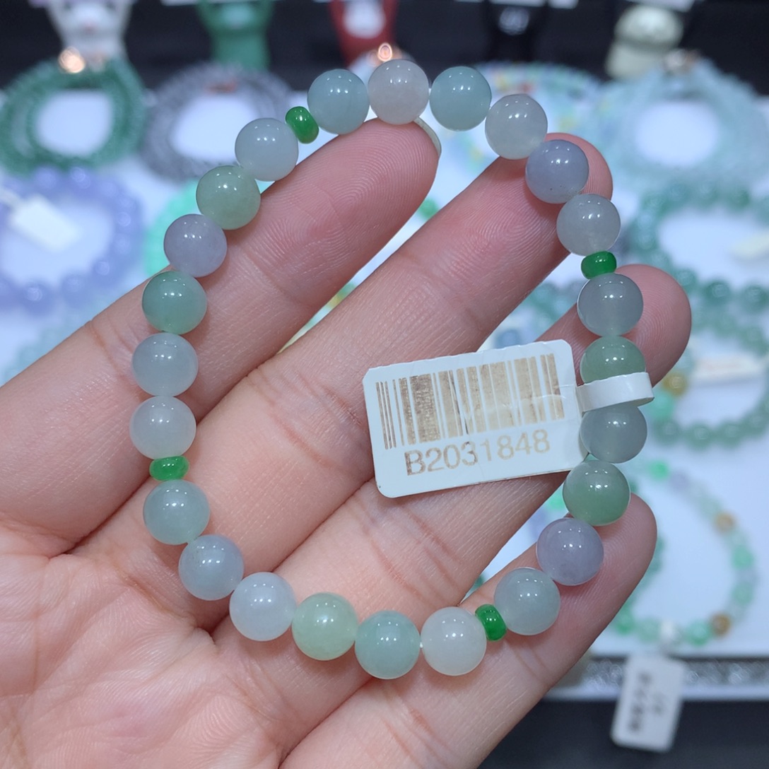 翡翠未镶嵌手串天然