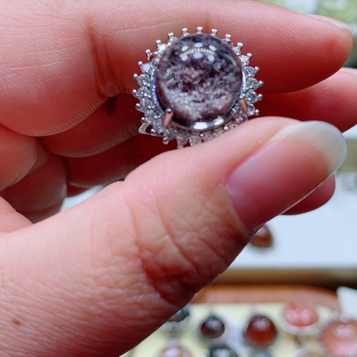 水晶戒指未镶嵌水晶