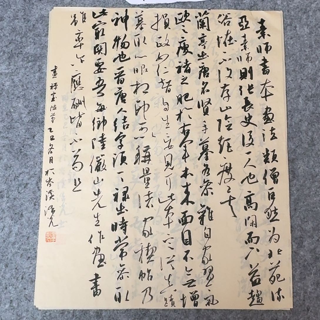 书法国展书家廖老师48×38