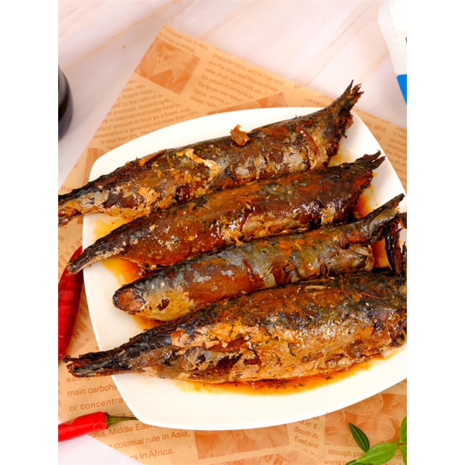 鲅鱼酱马鲛鱼开即食鲅鱼海鲜鱼东北熟食熏鱼肉下饭菜鱼干带鱼干