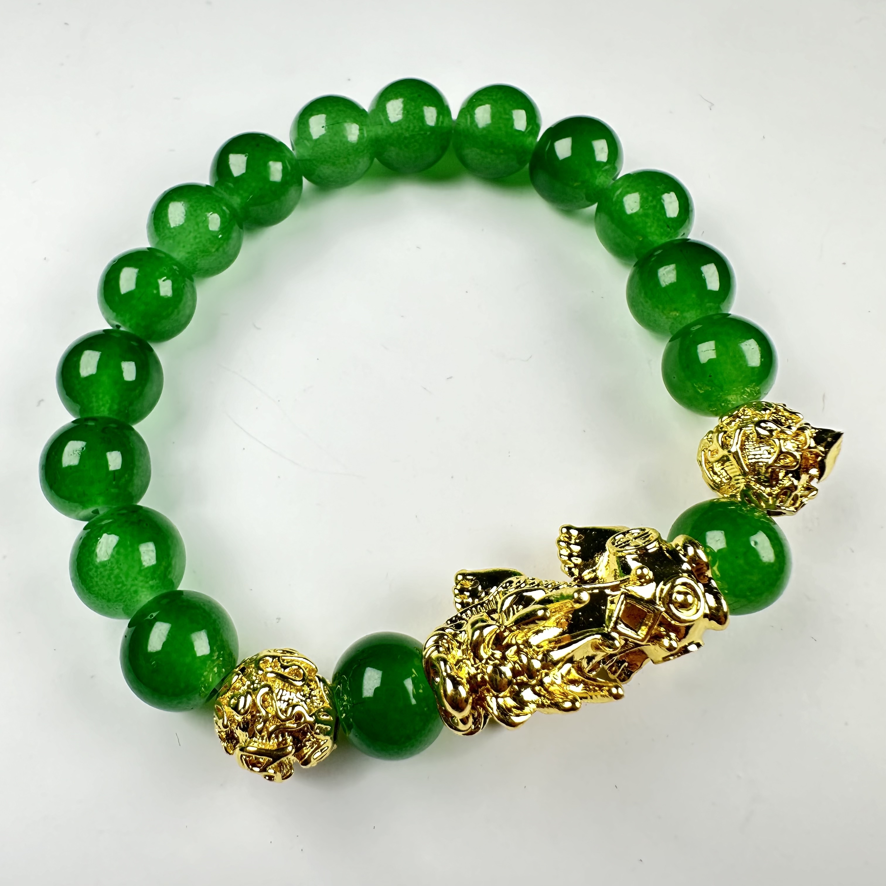 【福气来珠宝】FL049-Diy配饰-精美设计款绿手串-多样性发其一