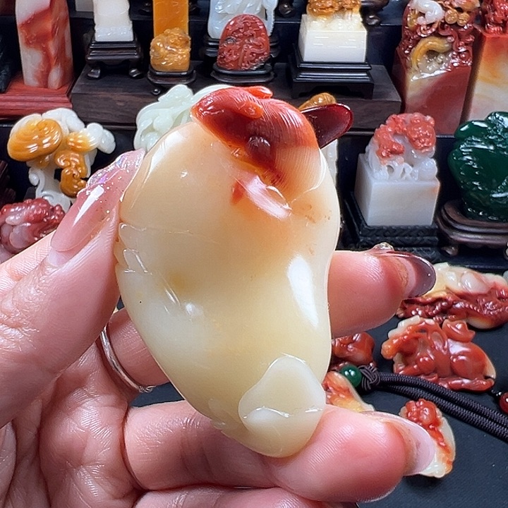 寿山石用****7老性芙蓉石