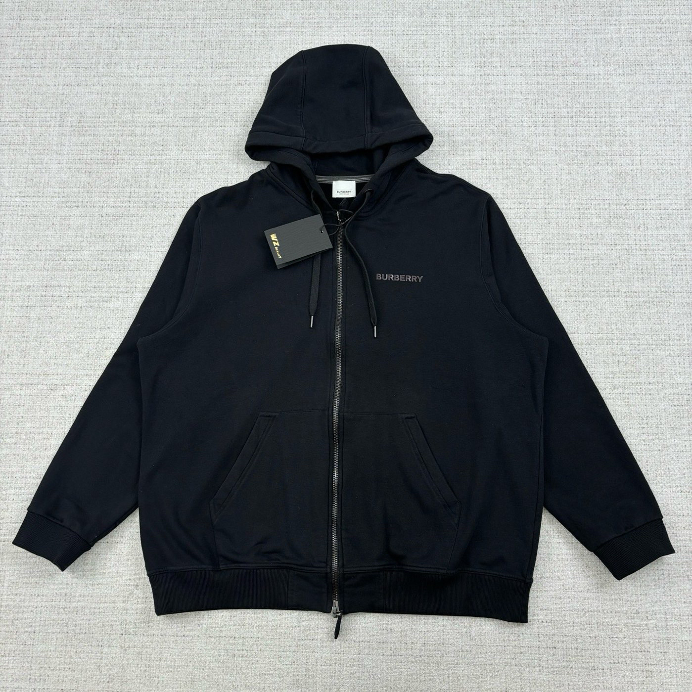 未使用 BURBERRY/博柏利 徽标弹力棉质连帽卫衣/尺码XXL/编号8584