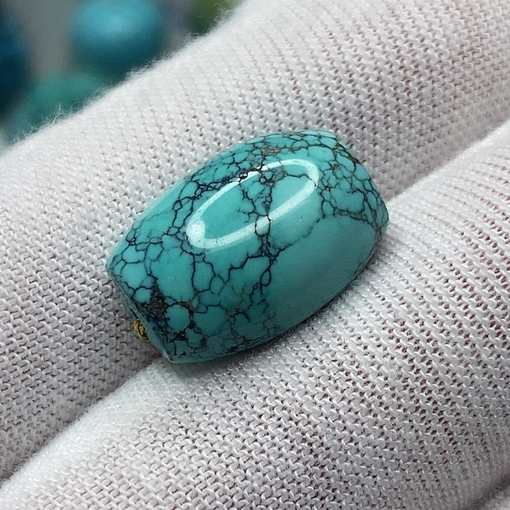 绿松石未镶嵌天然原矿 地大质检