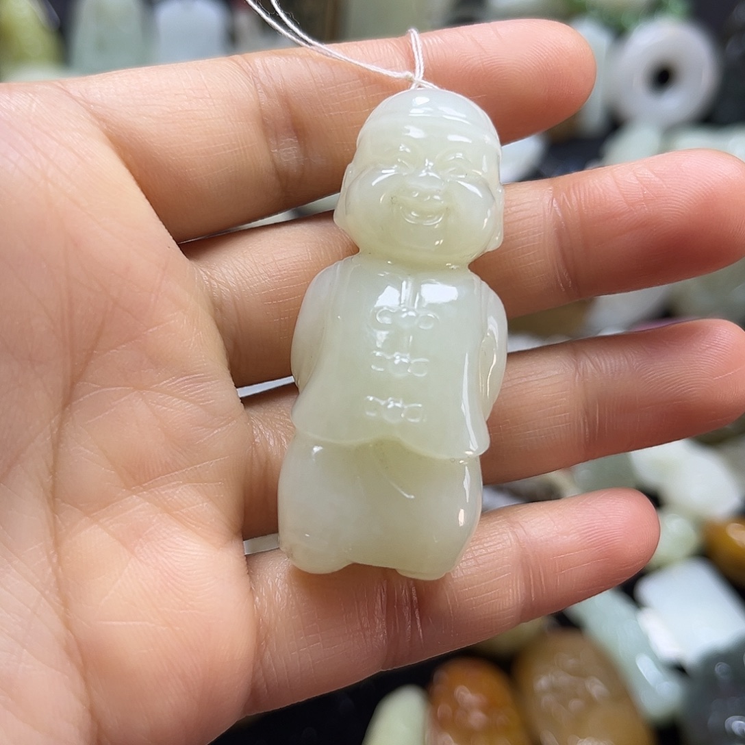 和田玉未镶嵌吊坠(不含链)