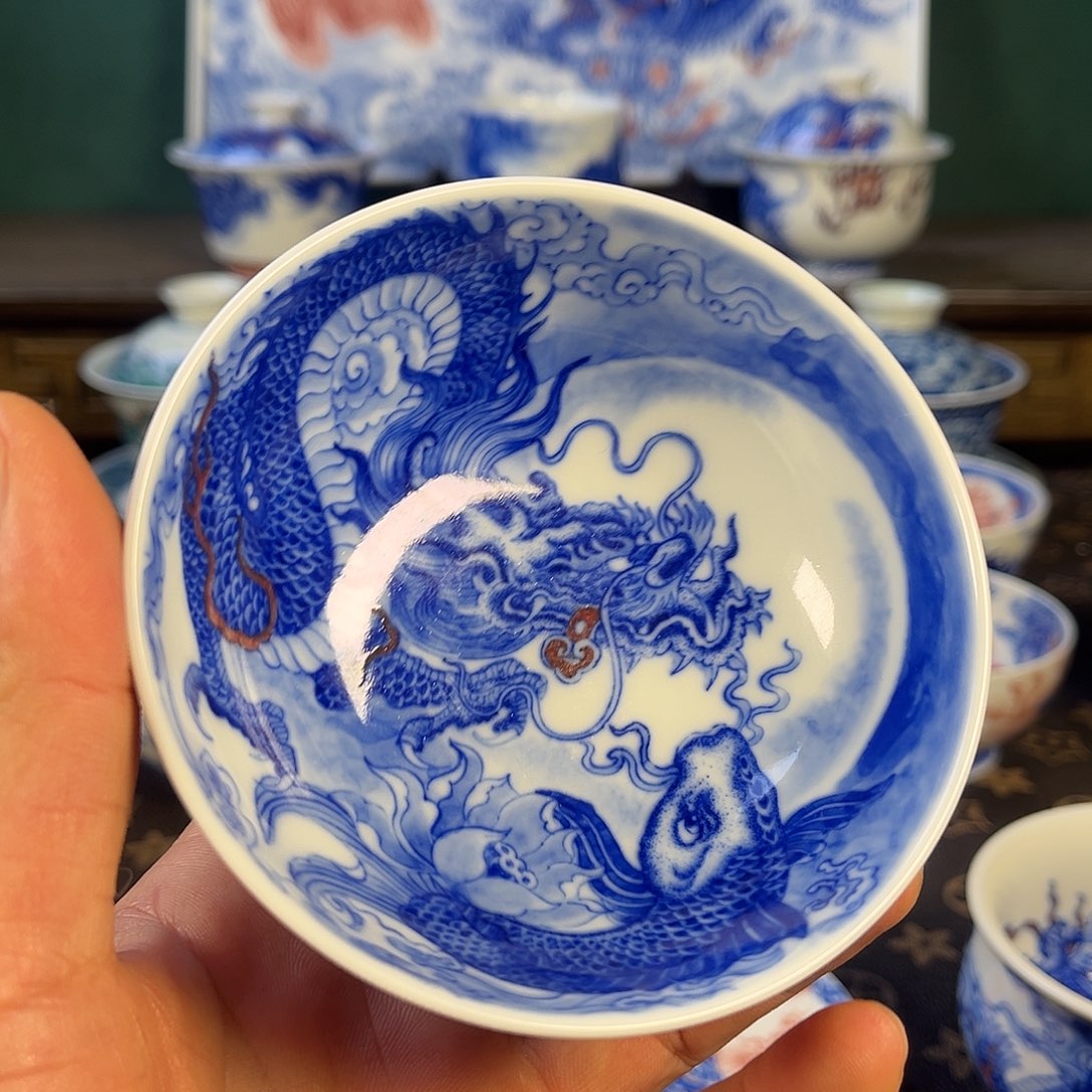 瓷片自成堂景德镇手工手绘