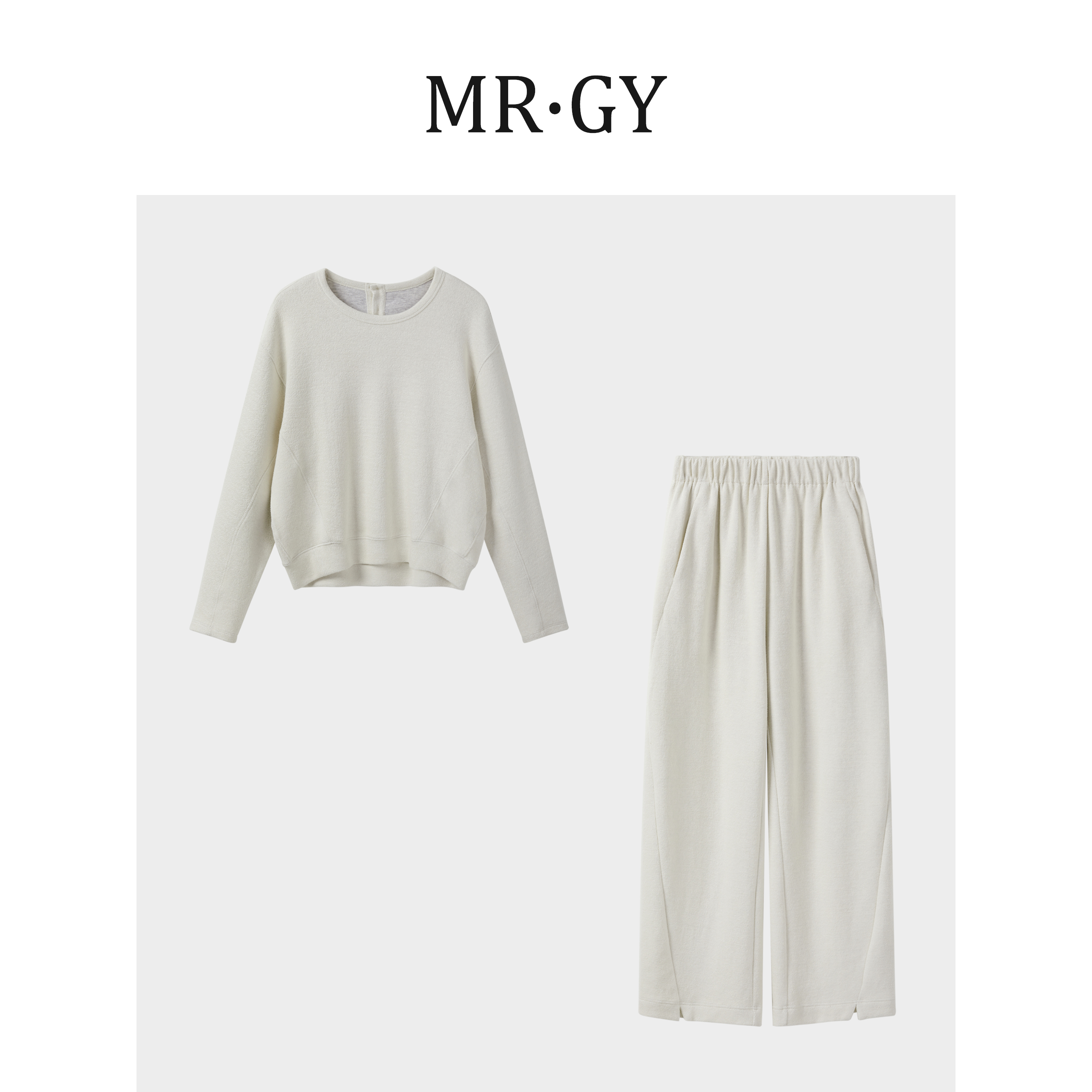  CYZC2224短款松软卫衣开叉卫裤套装