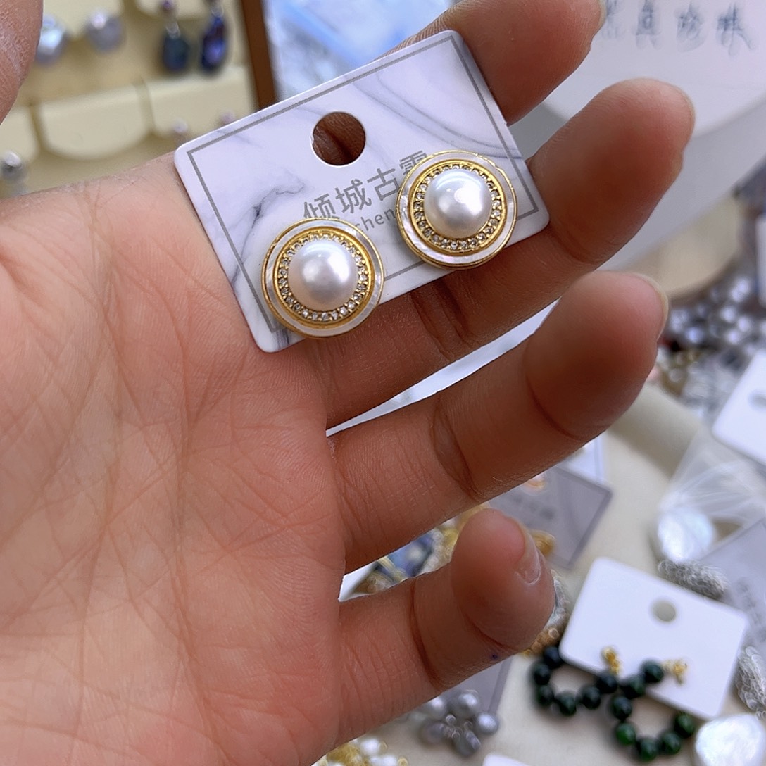 未镶嵌淡水珍珠项链定制853