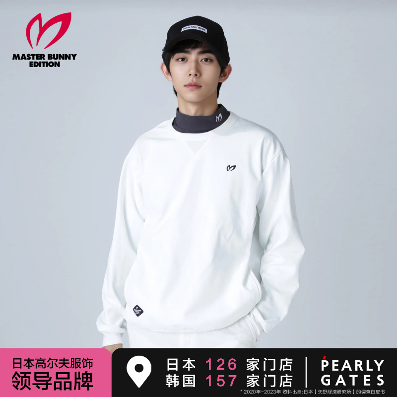 MASTER BUNNY EDITION高尔夫服装男装春秋MBE圆领卫衣长袖套头衫