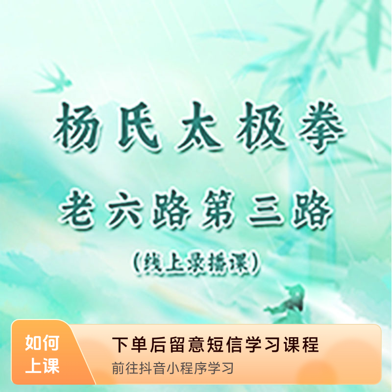 杨氏太极拳老六路第三路