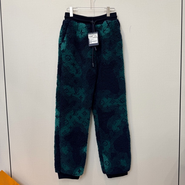 未使用 LouisVuitton/路易威登 湖水绿泰迪长裤/尺码S/编号11803