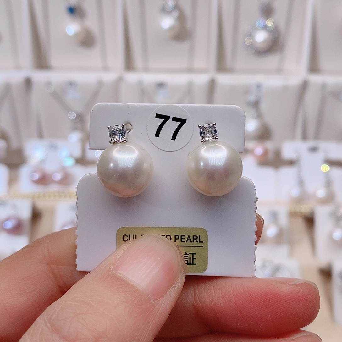 颈饰银S925镶嵌淡水珍珠