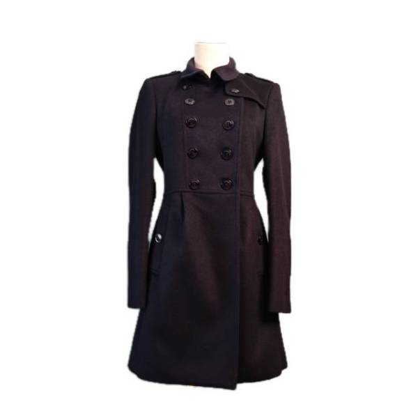 妃鱼/博柏利/丝缎、羊毛、亮片/大衣/95新/M1/22