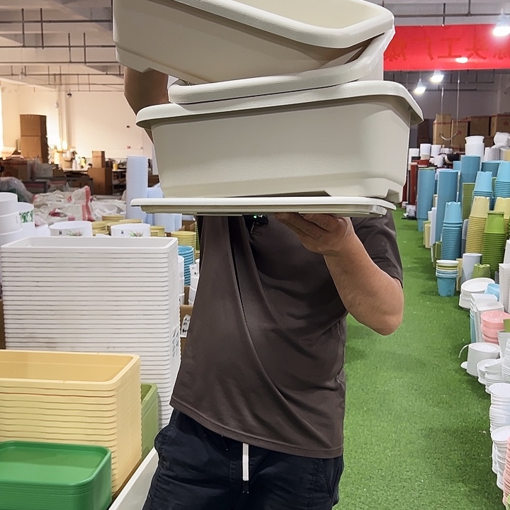 方菜盆口38宽28米色3个带托