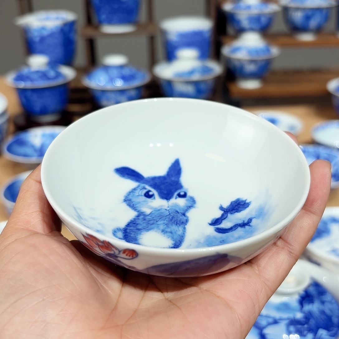 景德镇纯手绘普洱杯