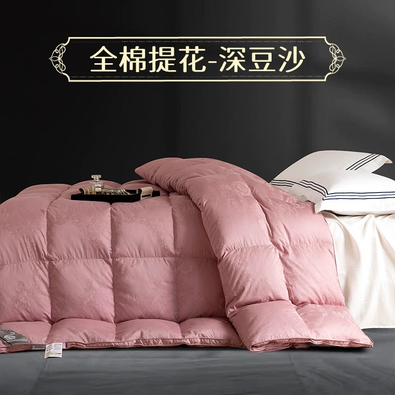 旧羽绒服改羽绒被 纯棉提花双层双人羽绒被壳