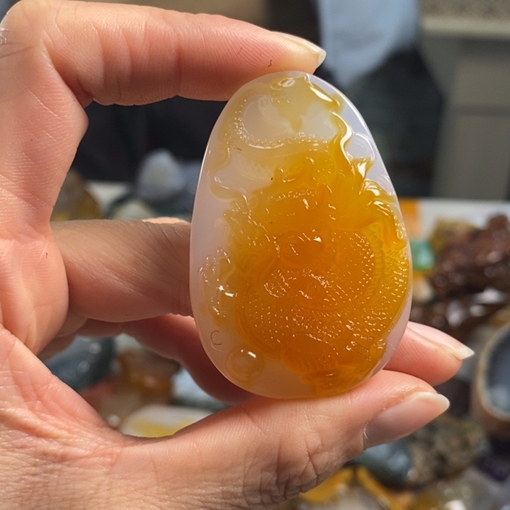 玛瑙/玉髓吊坠(不含链)未镶嵌