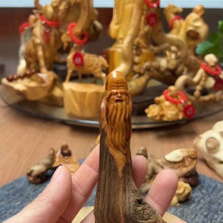 柏木把件崖柏摆件