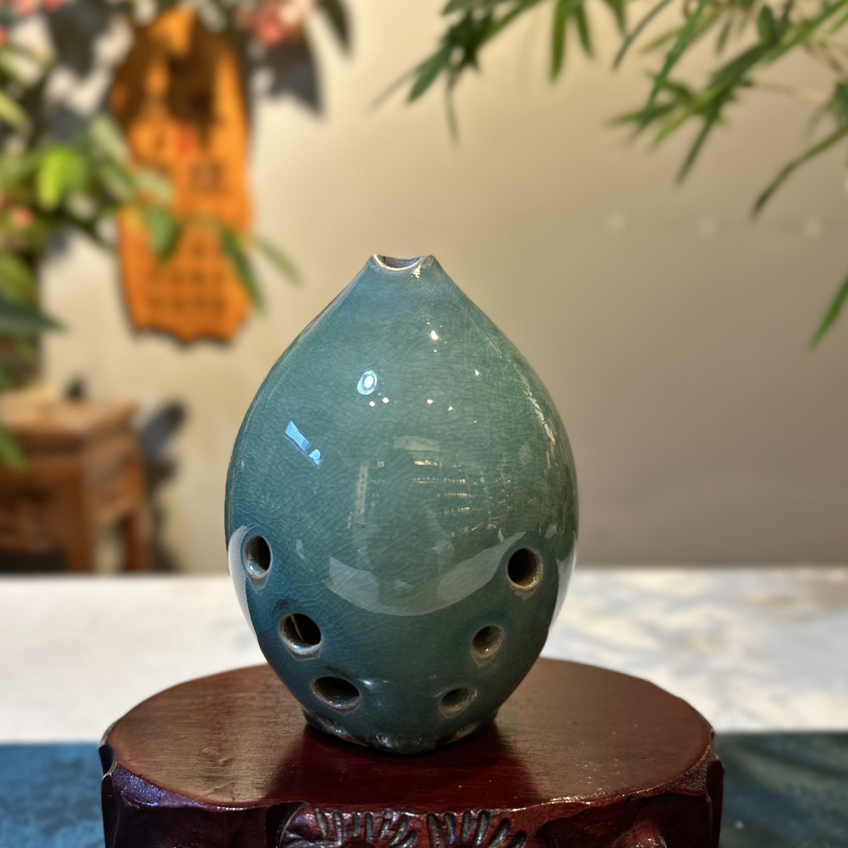 易水埙 釉陶F调十孔到腔左起 