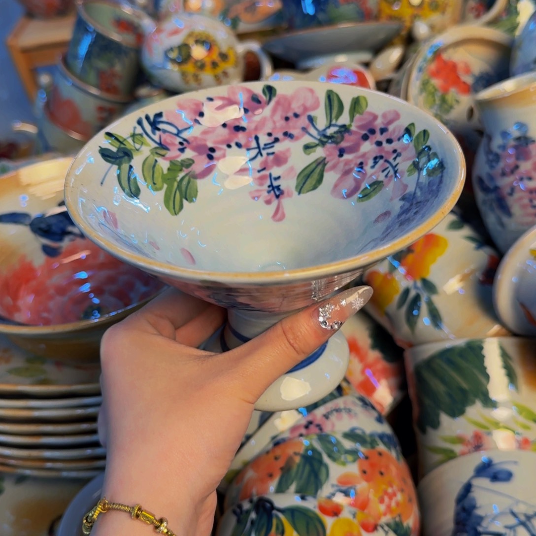 瓷片景德镇陶瓷手工手绘