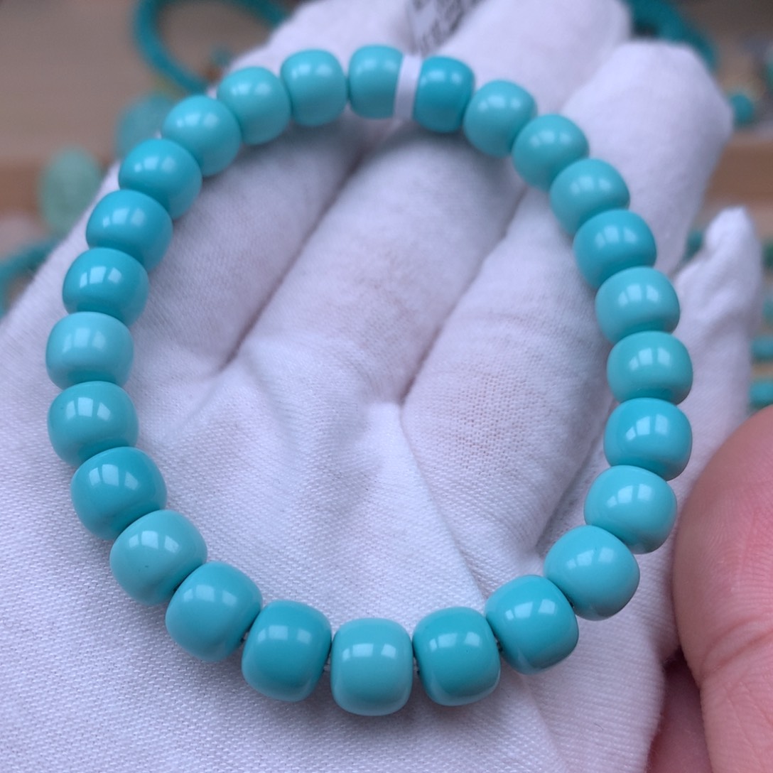 绿松石精品手串8未镶嵌