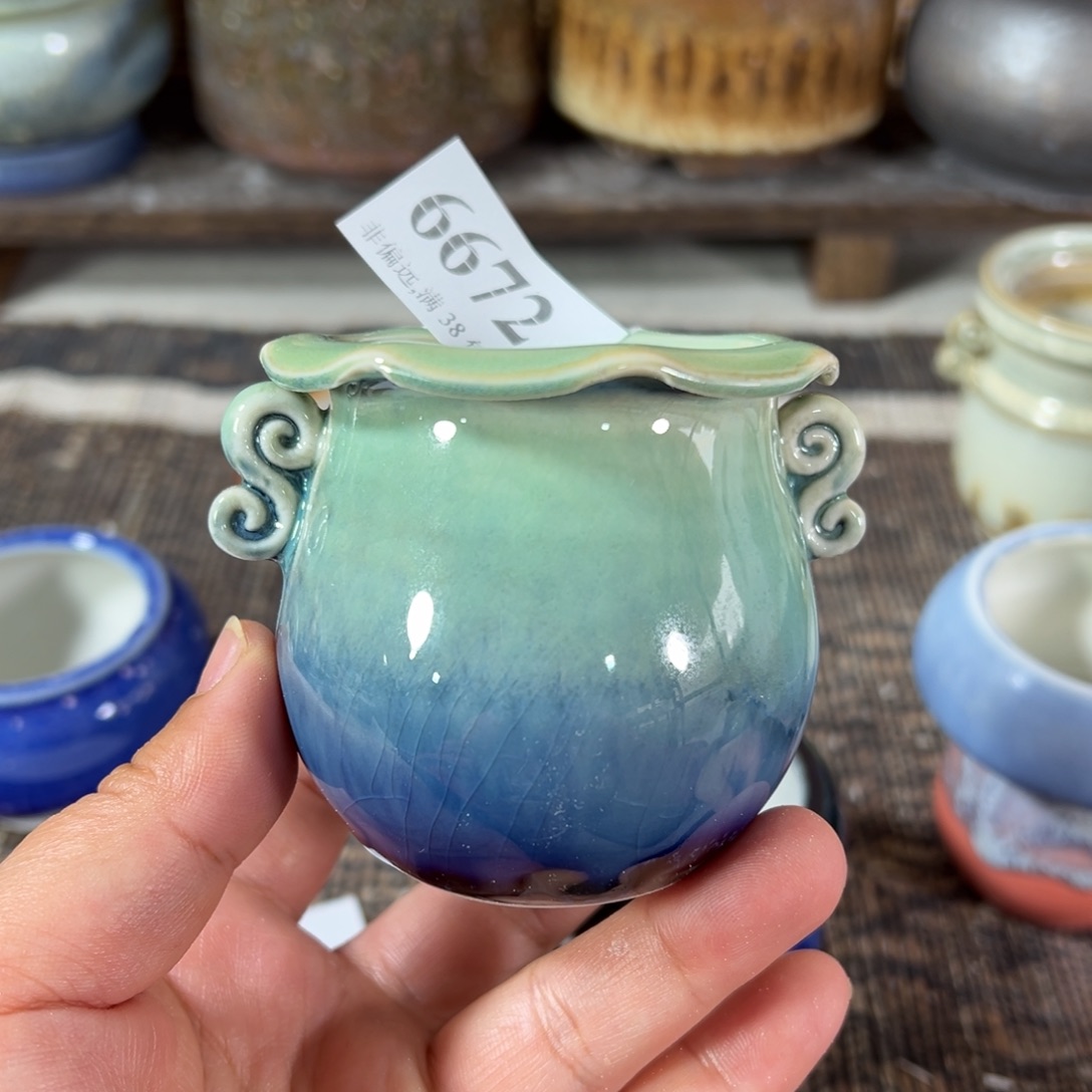 陶瓷景德镇手工花盆