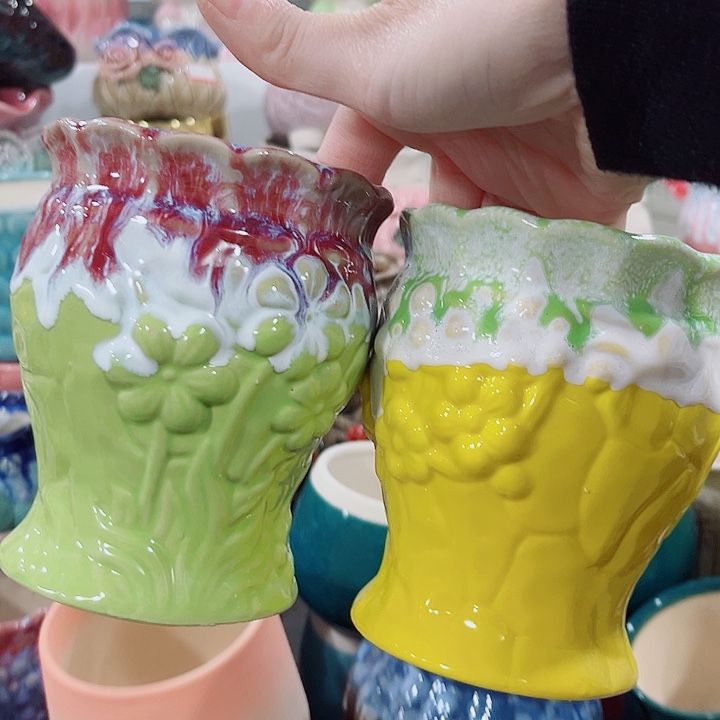 多肉陶瓷花盆满10元包邮