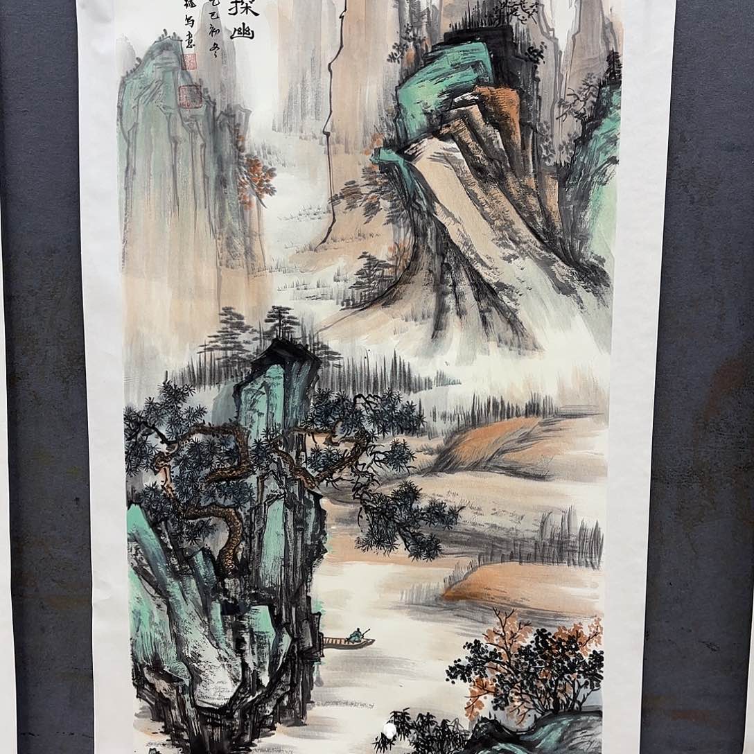 岁***歌国画国画作品被收藏和