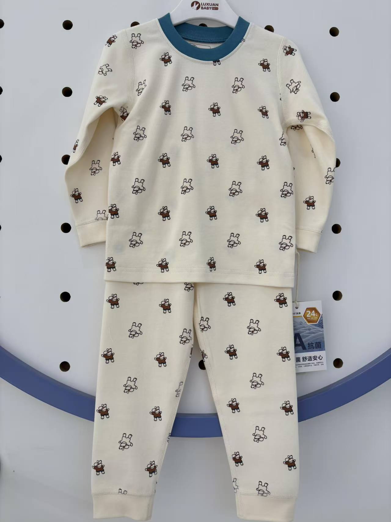 旺贝特舒绒棉秋衣套